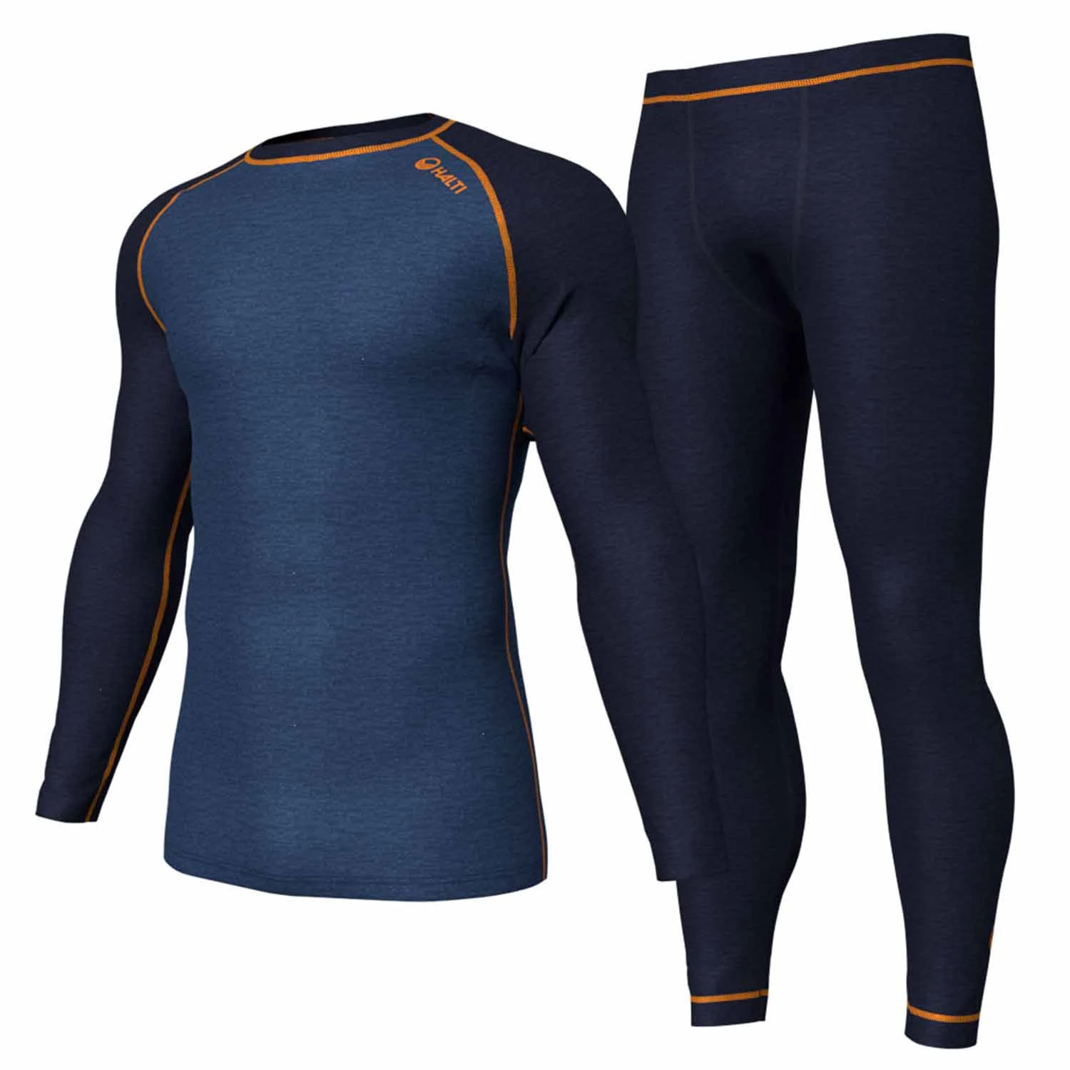 Halti Neva Mens Merino Base Layer Set Estate Blue