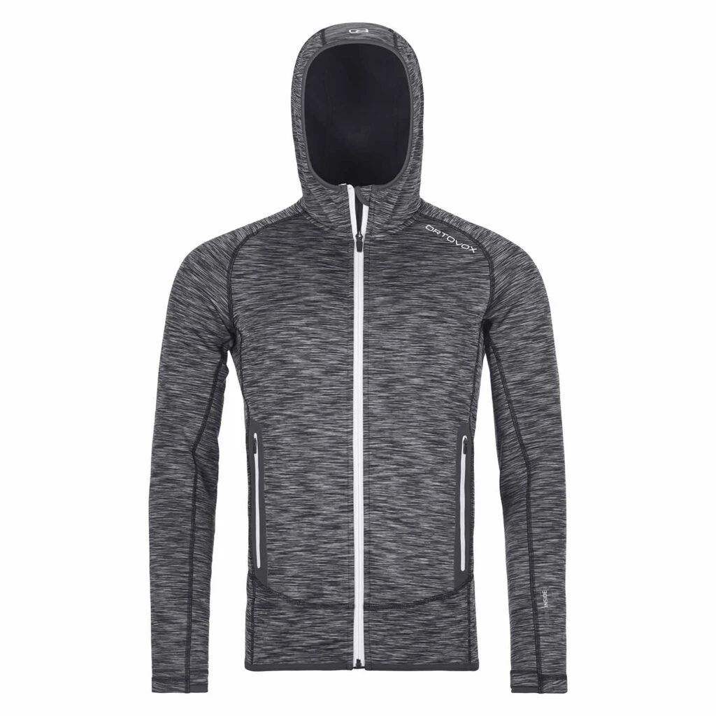 Ortovox Mens Space Dyed Grey Fleece Hoody