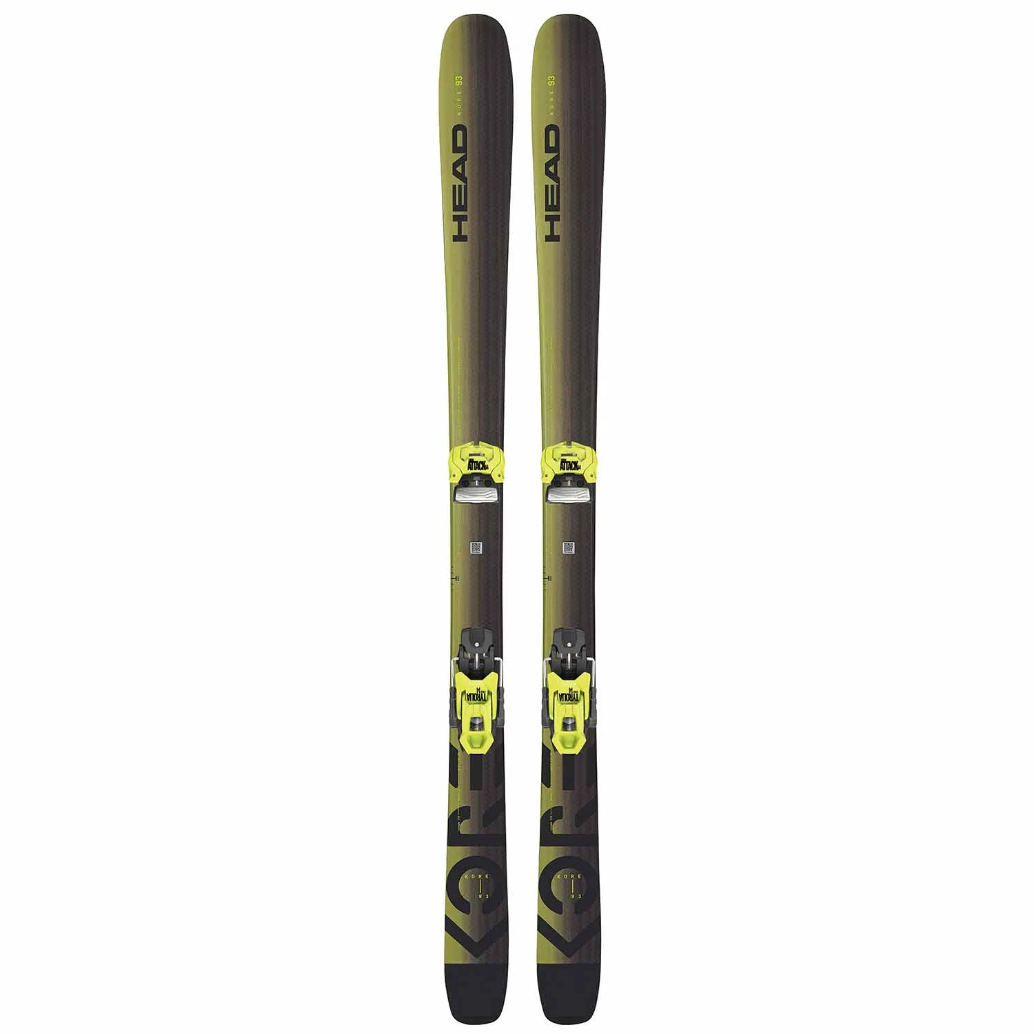 Head Kore 93 Skis + Attack 14 GW Binding