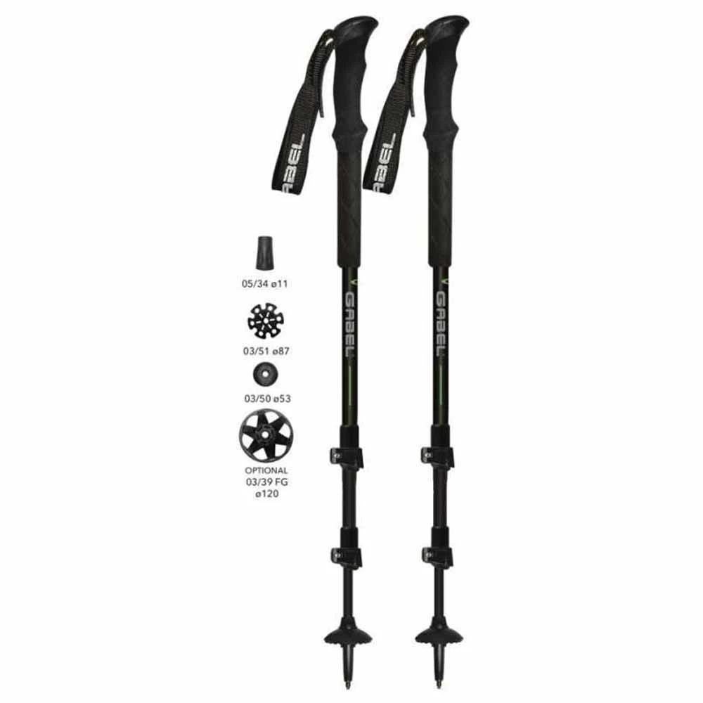 Gabel Vertigo FL Green Trekking And Ski Touring Poles